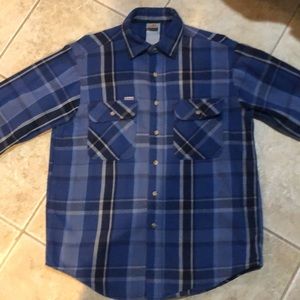 Carhartt Blue & Grey Check Flannel Warm mens size MED